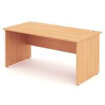 panel end office desk beech