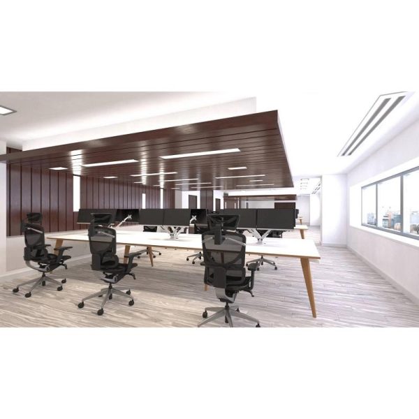 Office Bench Desk Stockholm Back to Back 1400mm 2 person - Image 3
