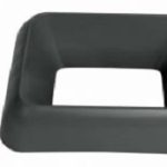black office recycling bin ring lid