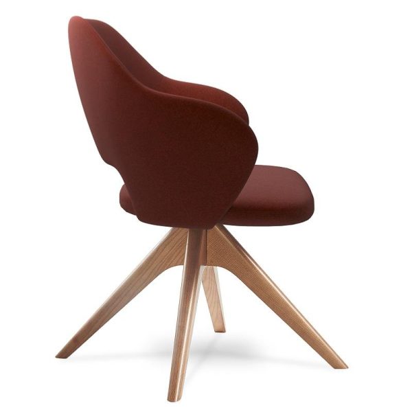 Jade Reception Chair Pyramid Oak Legs - Image 2