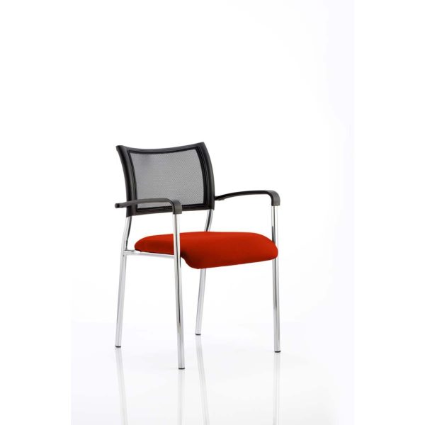 Mesh Chair Brighton Chrome Frame With Arms Choice Of Colours - Image 5