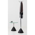 designer chrome coat stand