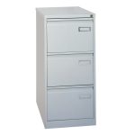 office filing cabinet 3 drawer grey