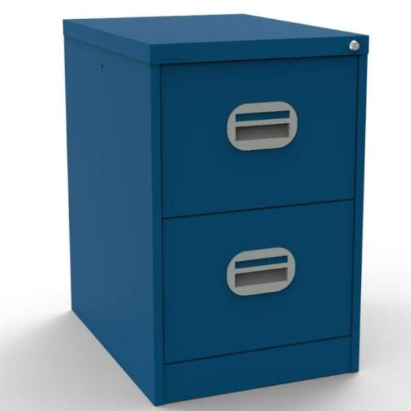 Office Filing Cabinet Connect 2 Drawer Blue