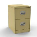 green beige filing drawers with 2 drawers