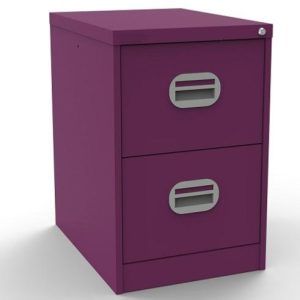 Office Filing Cabinet Connect 2 Drawer Traffic Purple
