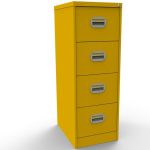 sunshine yellow filing drawers with 4 drawers