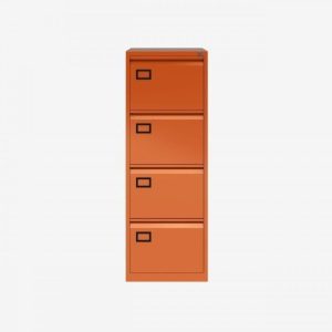 Office Filing Cabinet A Range 4 Drawer Orange