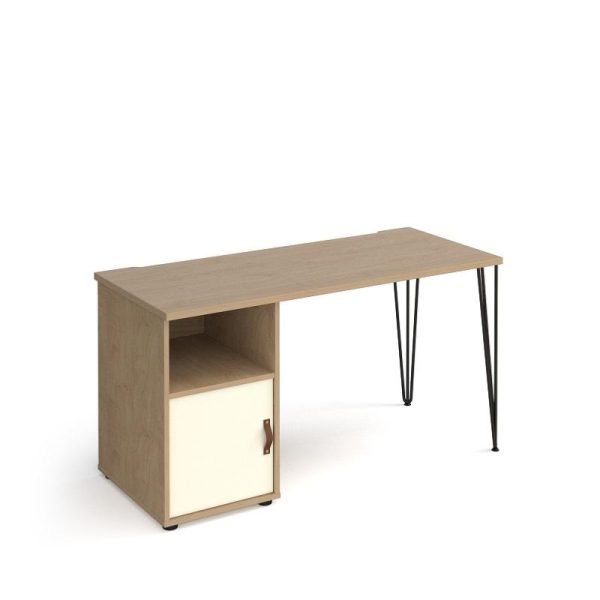 Home Office Desk Trent 1400 With Pedestal And Door - Image 4