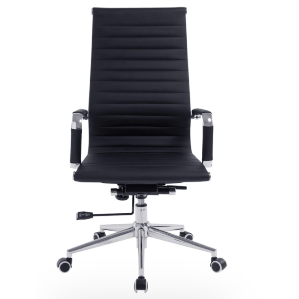Office Chair Saturn High Back Black, White, And Grey - Image 4