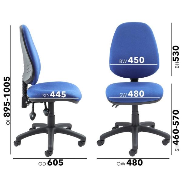 Office Chair V No Arms - Image 2
