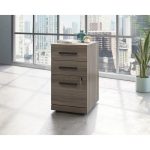 3 drawer office mobile desk pedestal in elm finish