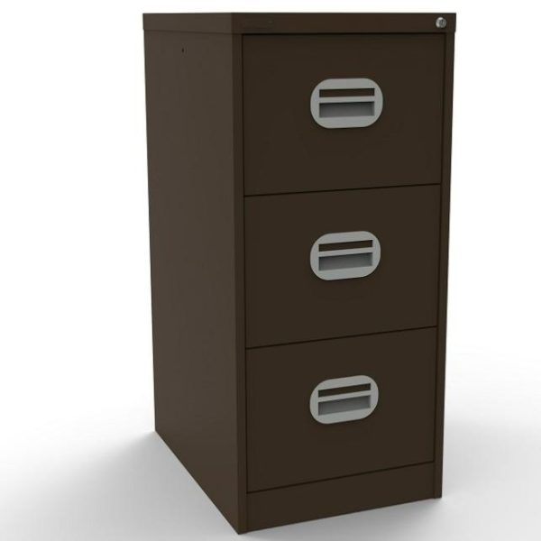 Office Filing Cabinet Connect 3 Drawer Brown