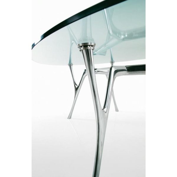 Executive Round Glass Table Venice Diameter 130cm - Image 4
