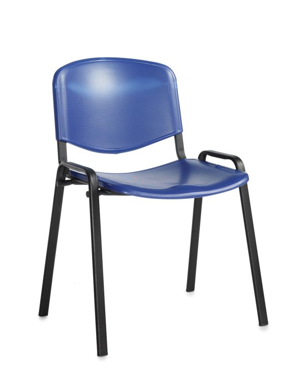 Conference / Meeting Chair Aquarius Black Frame Plastic Seat  And No Arms - Image 2
