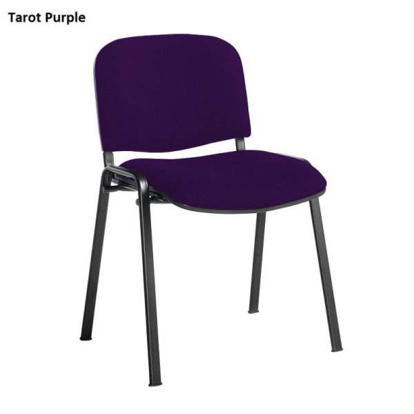 Meeting Room Stackable Chair Aquarius Black Frame And No Arms Fabric Choices 2 - Image 10