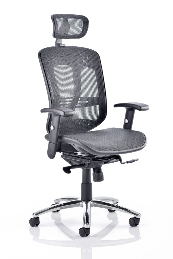 mesh back operators office chair black