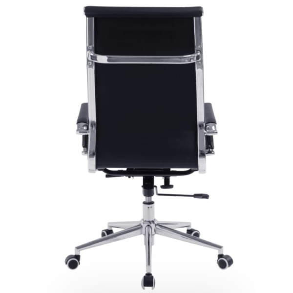 Office Chair Saturn High Back Black, White, And Grey - Image 3