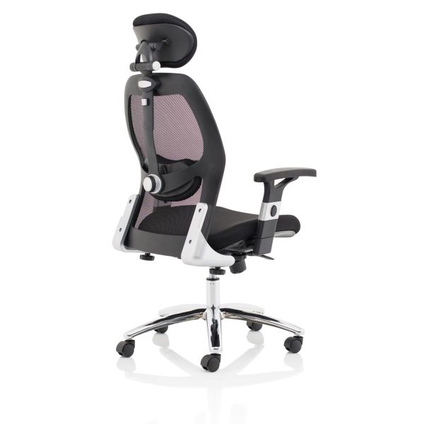 High Mesh Back Executive Office Chair Sandy - Image 8