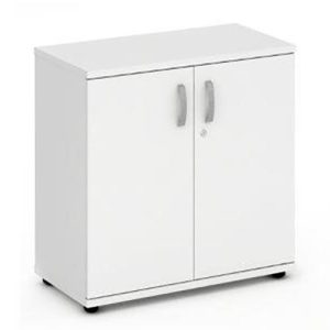 office cupboard 1 shelf in white finish