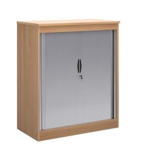 office cupboard with tambour door