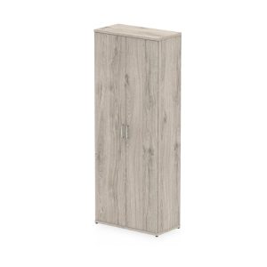 office cupboard 4 shelves in grey oak