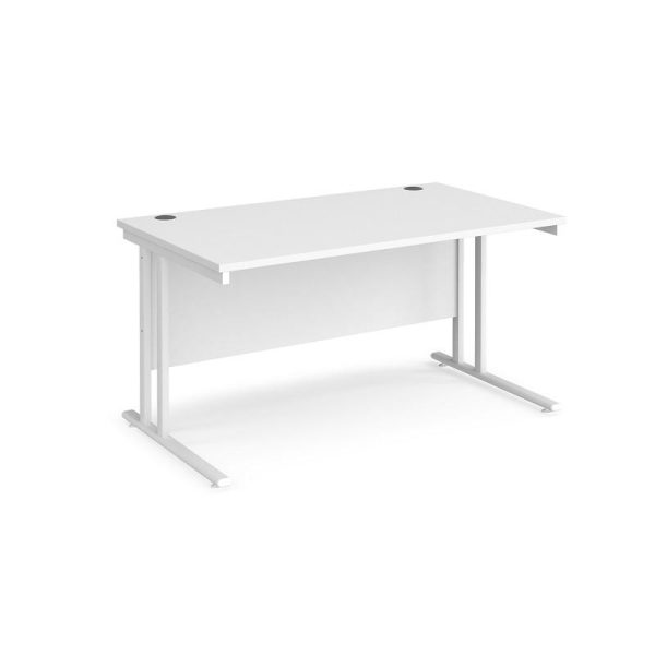 Office Straight Desk 1400 x 800mm Cantilever Leg Frame Work 25 - Image 4