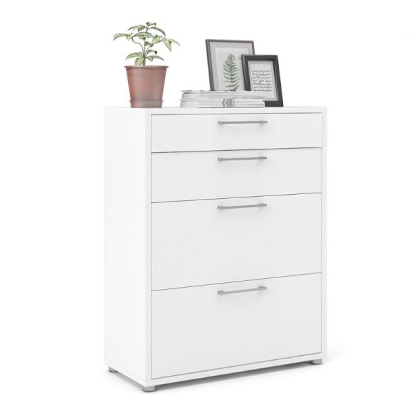 Alexis Office Storage Unit With 2 Drawers and 2 File Drawers White - Image 4