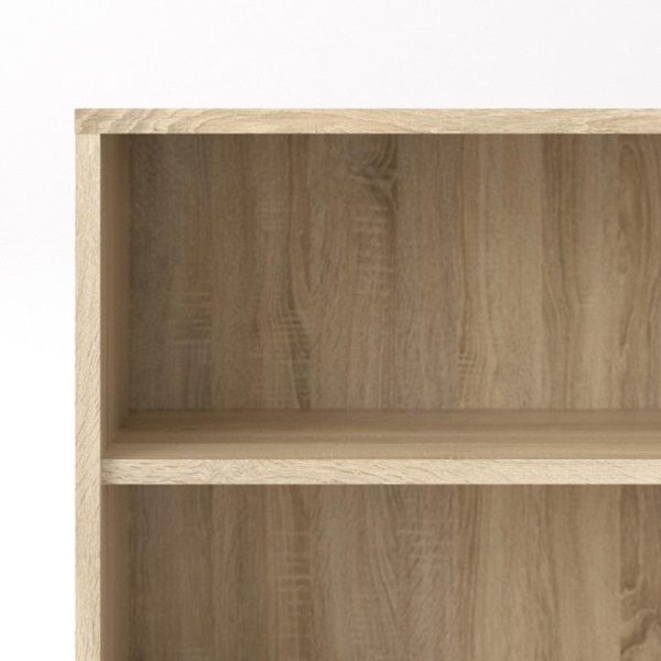 Alexis Office Bookcase Oak 2 Shelves - Image 4