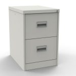 traffic white filing cabinet with 2 drawers