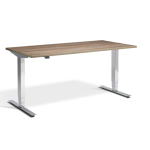 height adjustable desk chrome frame