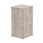 office filing cabinet 3 drawer grey oak