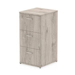 office filing cabinet 3 drawer grey oak