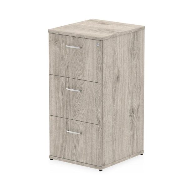 office filing cabinet 3 drawer grey oak