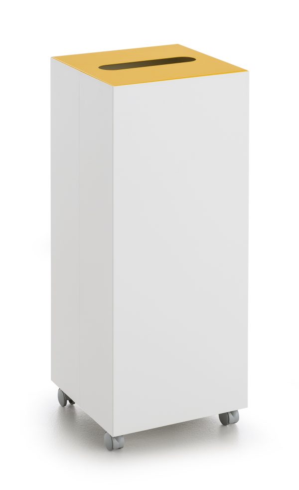 Office Recycling Bin Tip Top With Castors 60 litres - Image 3