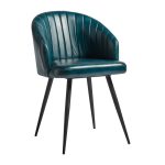 tub chairs in green leather
