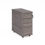 narrow office desk pedestal