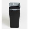 black office recycling bin with grey top and General Waste wording