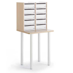 lockable pigeon holes 10 space on a post room table
