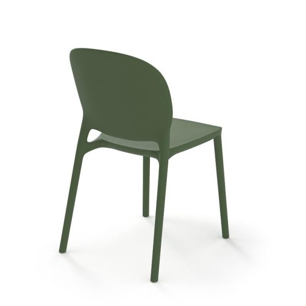 Florence Sustainable Chair No Arms Olive Green - Image 3