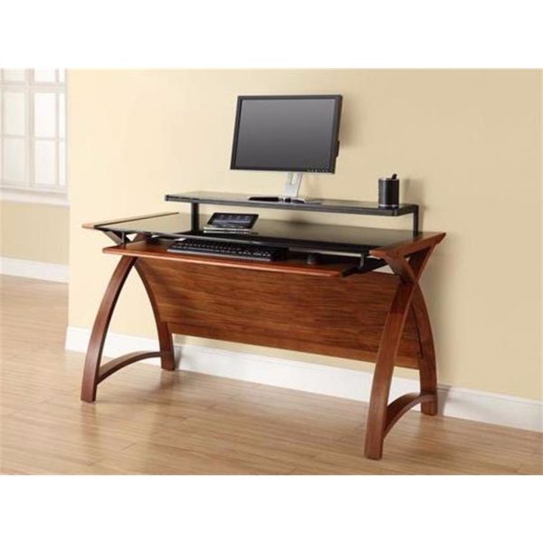 Computer Desk Forme 1300 Walnut/Black - Image 3