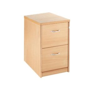 2 drawer wood filing cabinet beech