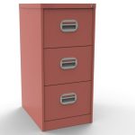 filing cabinets antique pink with 3 drawers