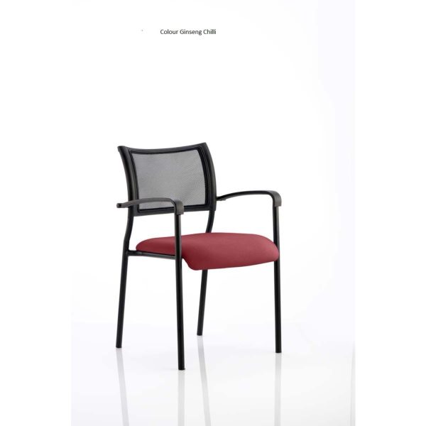 Mesh Chair Brighton Black Frame With Arms Choice of Colours - Image 9