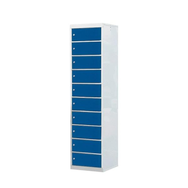 lap top locker blue with 10 lockers