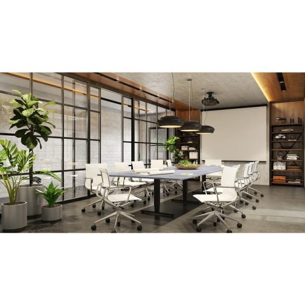 height adjustable meeting table in meeting room room set
