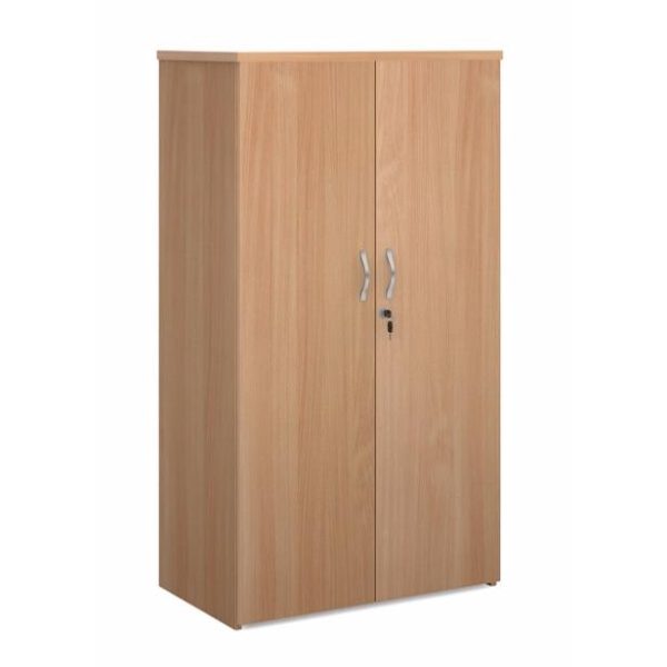 Office Universal Wood Storage Cupboard 3 Shelves Work 1440mm - Image 5