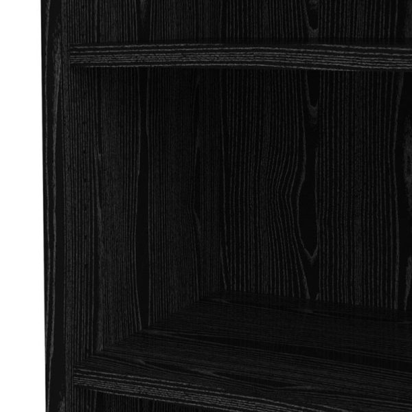 Alexis Office Bookcase Black 4 Shelves - Image 6