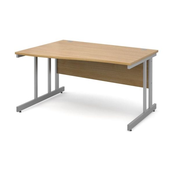 Office Desk Wave Spring 1400mm Left Hand Return - Image 7