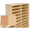 post room pigeon hole sorter in beech finish